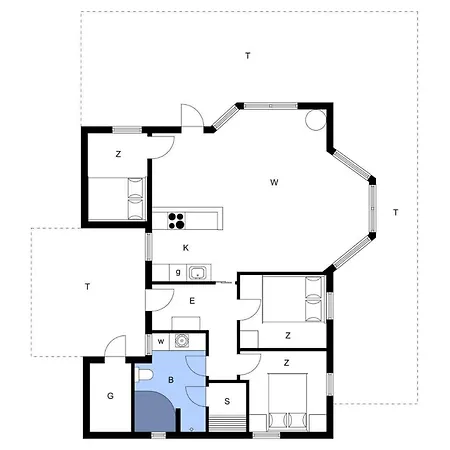 Сasa de vacaciones Ln1382-hjorring-klitmarken-19 *
